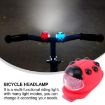 Ladybug LED Bicycle Headlight - Blue Shell, Red Light, Silicone - 7