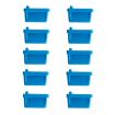 USB 2.0 Female Port Dust Plug Set - 10pcs Silicone Cover, Blue - 1