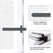 Black Silicone Magnetic Bookmark - Page Turning Reading Tool - 5