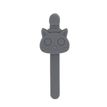 Gray Silicone Magnetic Bookmark - Page Turning Reading Tool - 1