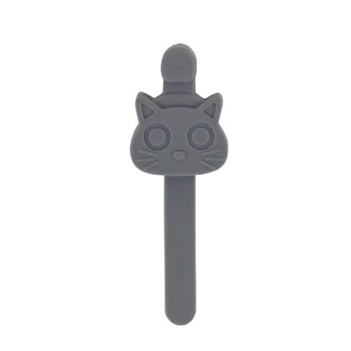 Gray Silicone Magnetic Bookmark - Page Turning Reading Tool - 1