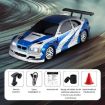 1:43 Scale Silver GTR Mini 4WD RC Drifting Car - Remote Control - 9