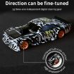 1:43 Scale Silver GTR Remote Control Car with Gyroscope - 4WD Drifting - 4