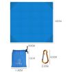 AOTU AT6238 Black Ultra-thin Pocket Beach & Picnic Mat 153x143cm - 3