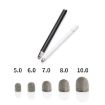 10pcs Silver Fibre Nano Conductive Capacitive Pen Tips 5.0mm High Sensitivity - 2