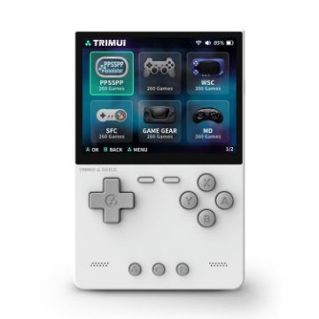 TRIMUI BRICK 128G White Open Source Pocket Console Bluetooth Retro Arcade - 1