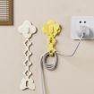 Light Pink Kitchen Storage Cable Winder & Plug Holder Clip - 2