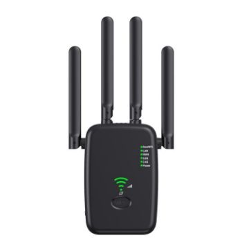 Urant U11 300Mbps 2.4G WiFi Repeater Signal Amplifier WPS EU Plug Black - 1