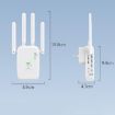 Urant U11 300Mbps WiFi Repeater 2.4G Signal Amplifier WPS US Plug White - 9