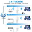Urant U9 300Mbps 2.4G WiFi Repeater Signal Amplifier WPS US Plug Black - 3