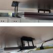 Under Desk Laptop Tablet Mini PC Storage Stand, Metal Tray Rack 6.8cm - 4