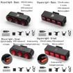 WEST BIKING Bicycle Night Riding Brake Taillight - Square Light Basic - 2