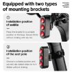 WEST BIKING Bicycle Night Riding Brake Taillight - Square Light Basic - 8