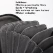 Cwatcun D164 Black Small Filter Organizer Camera Lens Protection Bag - 6