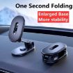 Foldable Magnetic Car Phone Holder - Multi-angle Adjustable Bracket (Black) - 3