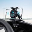 Black Car Dashboard Sun Visor Phone Mount Holder Navigation Bracket - 2
