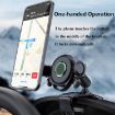 Black Car Dashboard Sun Visor Phone Mount Holder Navigation Bracket - 4
