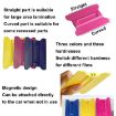 Magnet Car Film Scraper - Yellow Plastic Winged Scraper Tool - 5