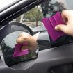 Magnet Car Film Scraper - Yellow Plastic Winged Scraper Tool - 7