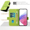 Vivo S30 Pro Mini Green Embossed Rose RFID Anti-theft Leather Case - 4