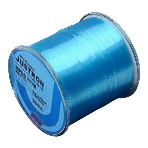 8.0# 0.47mm 10.1kg 500m Blue Raw Silk Nylon Fishing Line - Extra Strong - 1