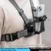 4 in 1 Quick Release Body Mount Belt Chest Strap with Screw - Grey - 2