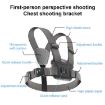 4 in 1 Quick Release Body Mount Belt Chest Strap with Screw - Grey - 3