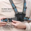 4 in 1 Quick Release Body Mount Belt Chest Strap with Screw - Grey - 5
