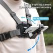 4 in 1 Quick Release Body Mount Belt Chest Strap with Screw - Grey - 8