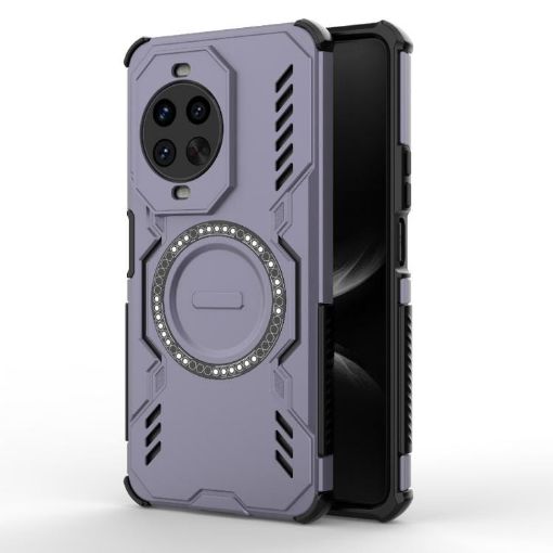 Huawei nova 14 Pro 5G Purple Butterfly Armor MagSafe Shockproof Case - 1