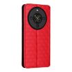 Fossibot S3 Pro Red Flip Leather Phone Case with Cubic Grid Texture - 3