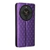 Fossibot S3 Pro Purple Flip Leather Phone Case with Cubic Grid Texture - 3