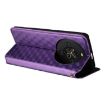 Fossibot S3 Pro Purple Flip Leather Phone Case with Cubic Grid Texture - 6