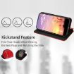 Ulefone Note 6/6P/6T Red Flip Leather Case - Cubic Grid Texture - 4