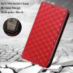 Ulefone Note 14 Red Flip Leather Phone Case with Cubic Grid Texture - 6