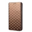 Ulefone Note 14 Brown Flip Leather Phone Case with Cubic Grid Texture - 2