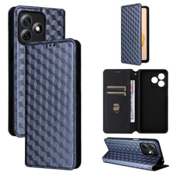Ulefone Note 18 Pro/Ultra Blue Flip Leather Case with Cubic Grid Texture - 1