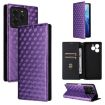 Ulefone Note 20 Pro Purple Flip Leather Phone Case with Grid Texture - 1