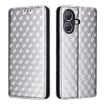 Ulefone Note 21 Silver Flip Leather Phone Case with Cubic Grid Texture - 2
