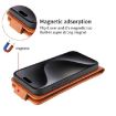 OPPO Reno14 Pro Global Magnetic Flip Leather Case with Buckle - Brown - 5