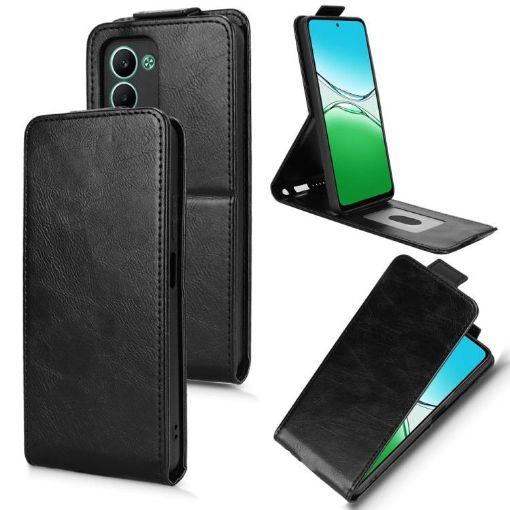 OPPO A5 5G/4G Magnetic Flip Leather Phone Case with Buckle - Black - 1
