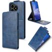 Ulefone Note 19 Blue Magnetic Vertical Flip Leather Phone Case with Buckle - 1