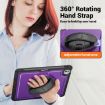 iPad Pro 13 2024 Purple Honeycomb Hand Grip Turntable Stand Case - 6