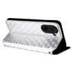 OnePlus Ace 5 Racing Flip Leather Phone Case - Silver Cubic Grid Texture - 6