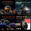 AK80 BT Call Smart Watch - Blood Oxygen/Pressure/Heart Rate Monitor, Black - 7