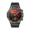 AK81 BT Call Smart Watch, Blood Pressure/Heart Rate Monitor, Black Steel - 3