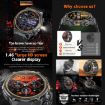 AK81 BT Call Smart Watch, Blood Pressure/Heart Rate Monitor, Black Steel - 5