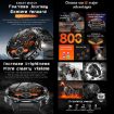 AK82 BT Call Smart Watch - Blood Oxygen/Pressure/Heart Rate Monitor, Space Gray - 5