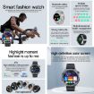 AK83 Smart Watch, BT Call, Blood Pressure/Heart Rate Monitor, Black Silicone - 5
