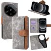 Xiaomi 14 Ultra Grey Leather RFID Blocking Phone Case - 1